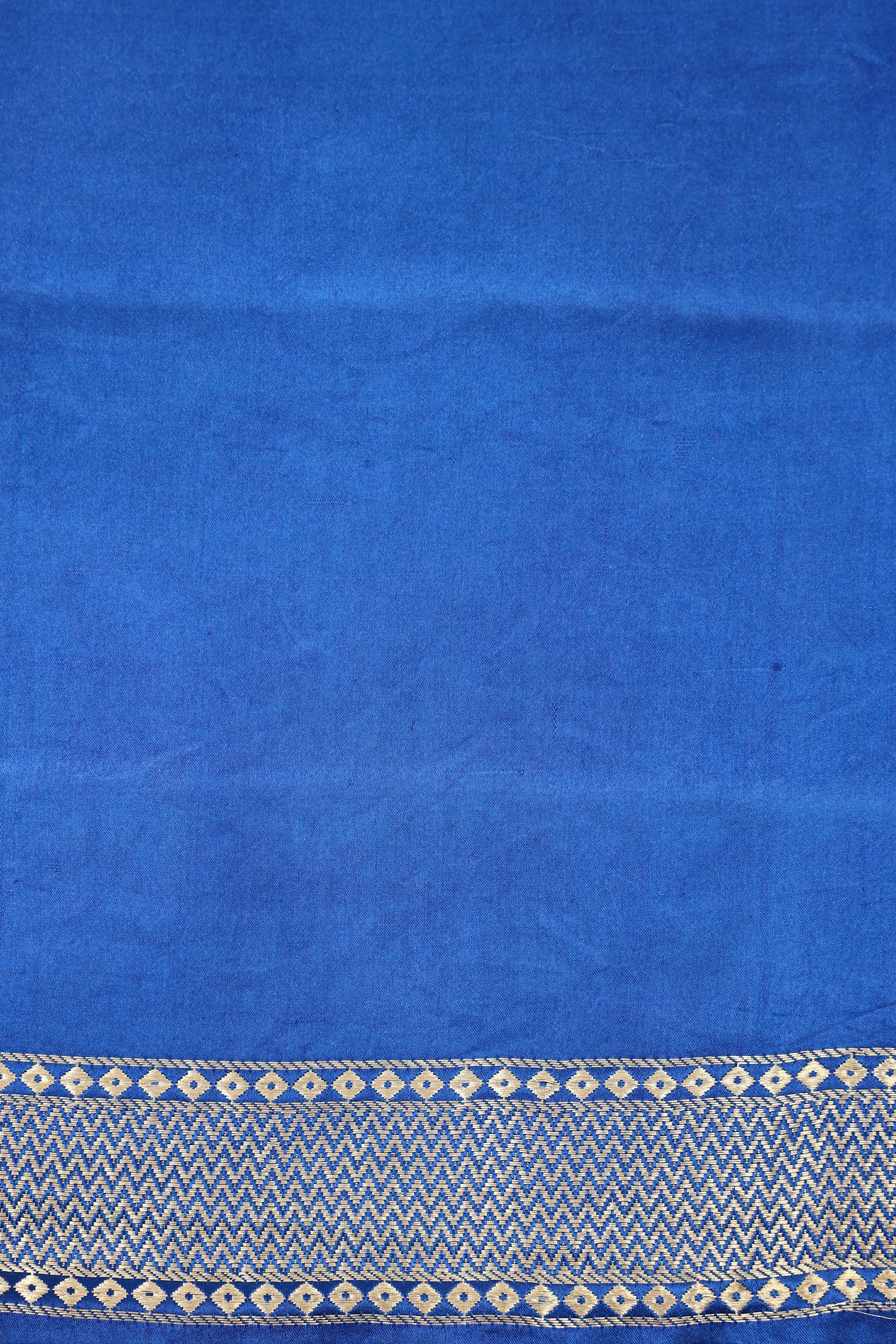 Blue Banarasi Mashru Silk Saree