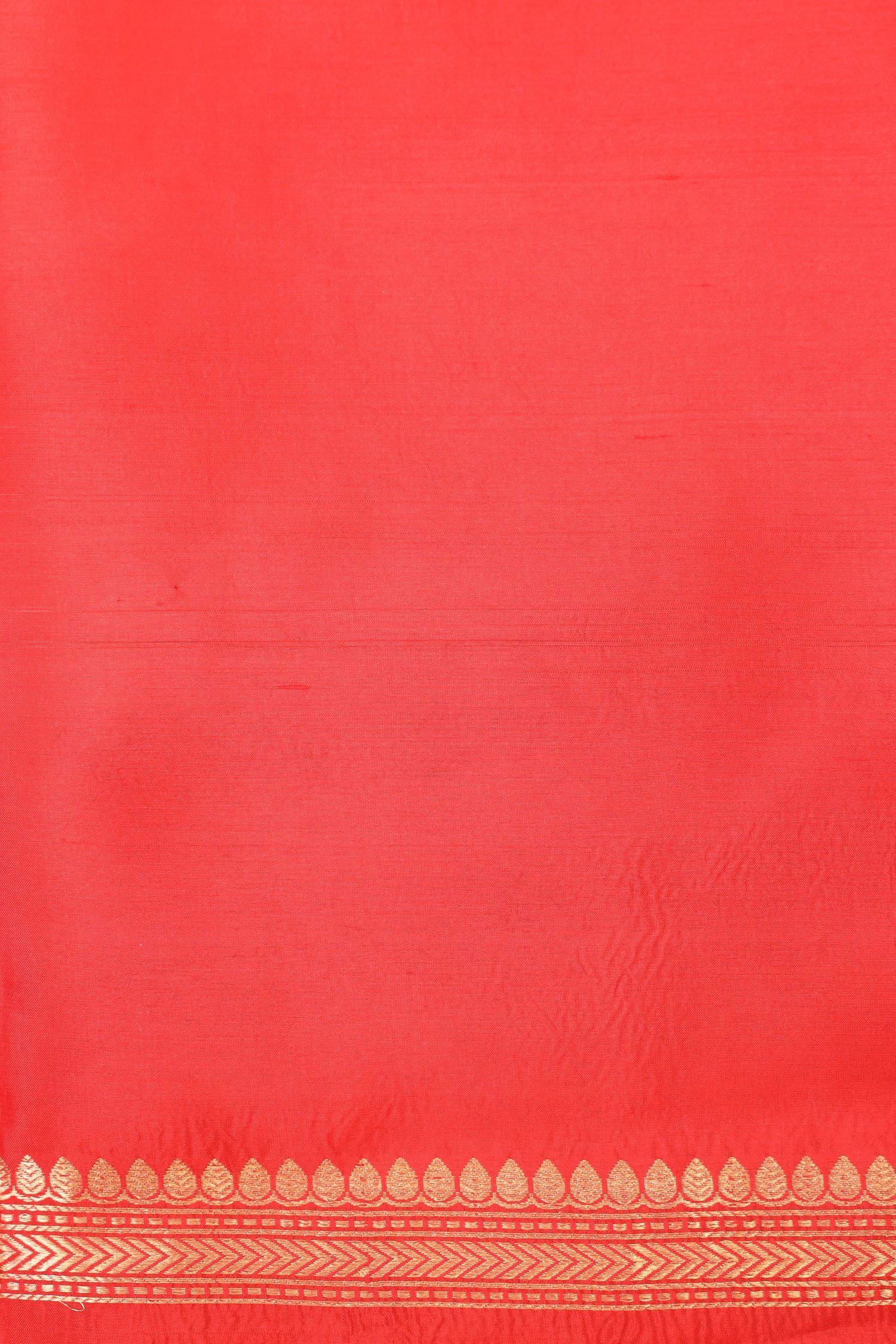 Red Banarasi Soft Silk Suit Set With Organza Dupatta
