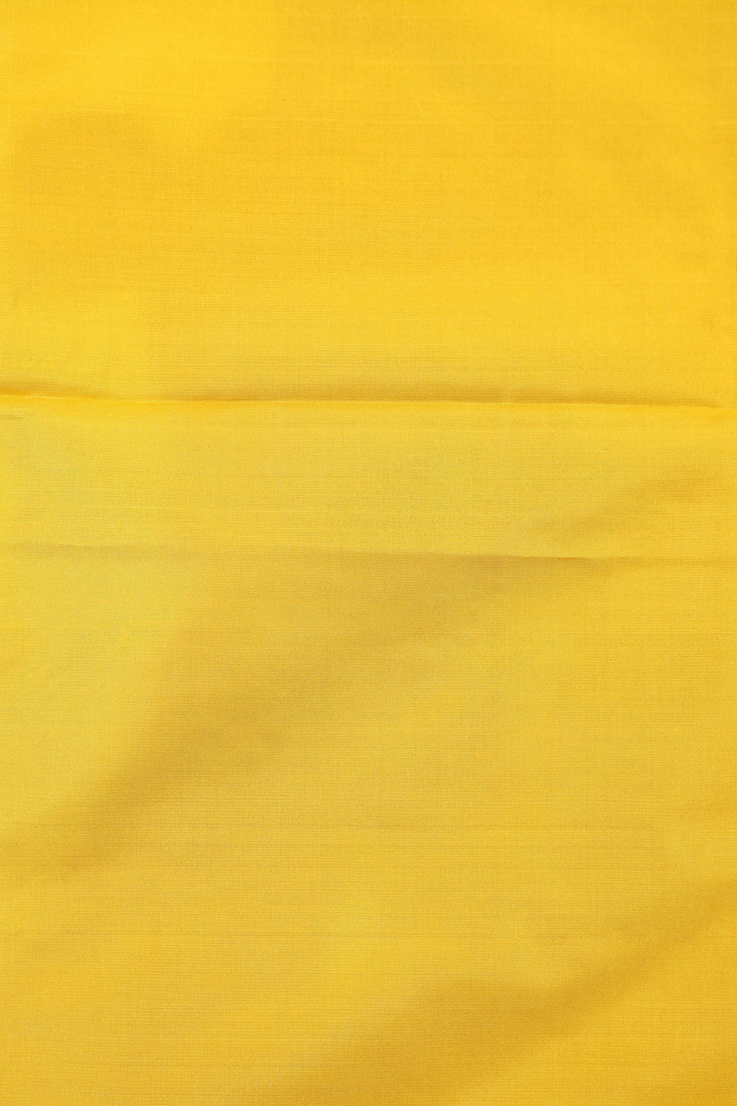 Yellow Chiniya Silk Suit Set With Hand Work Organza Dupatta