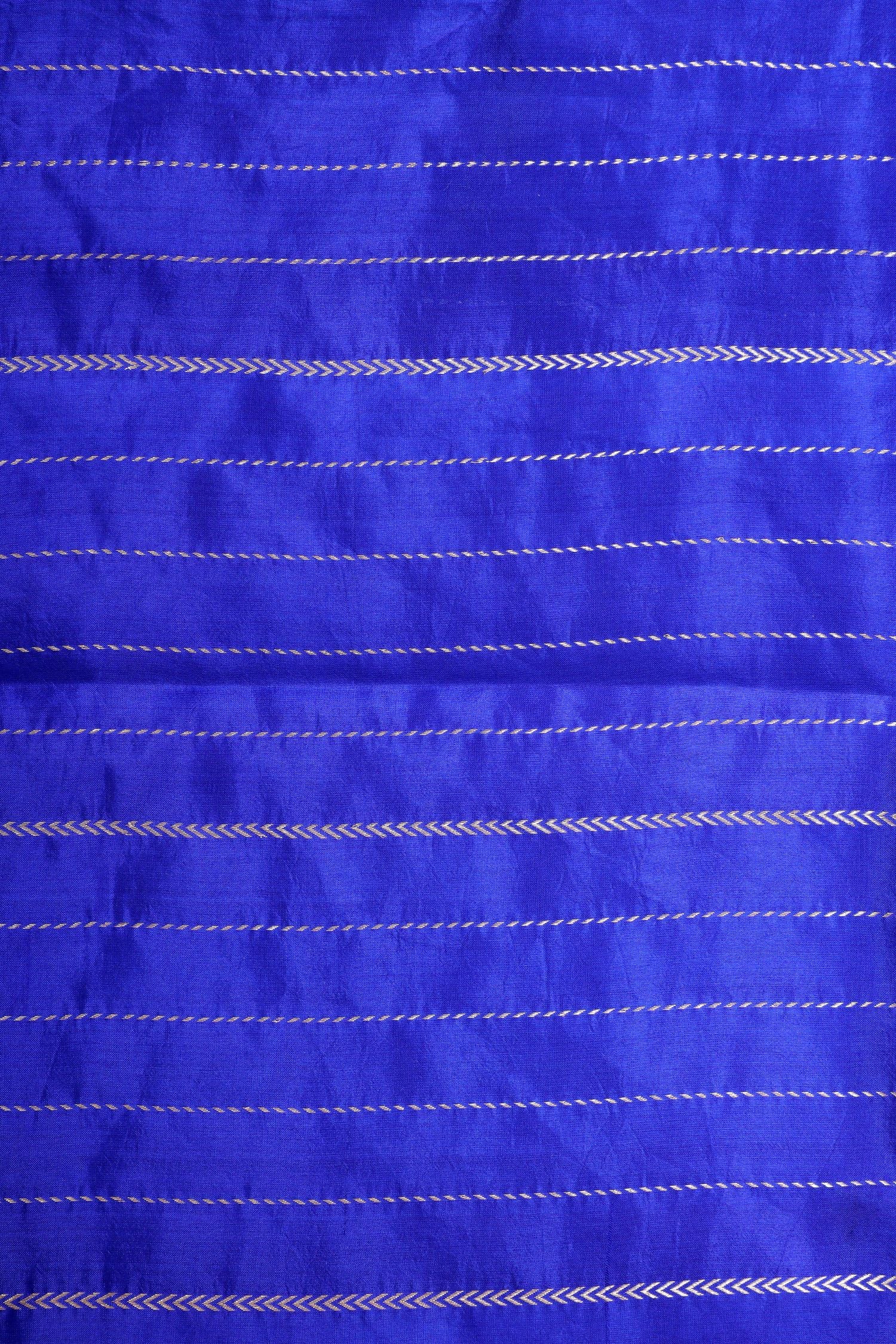Royal Blue Handwoven Pure Banarasi Soft Silk Saree