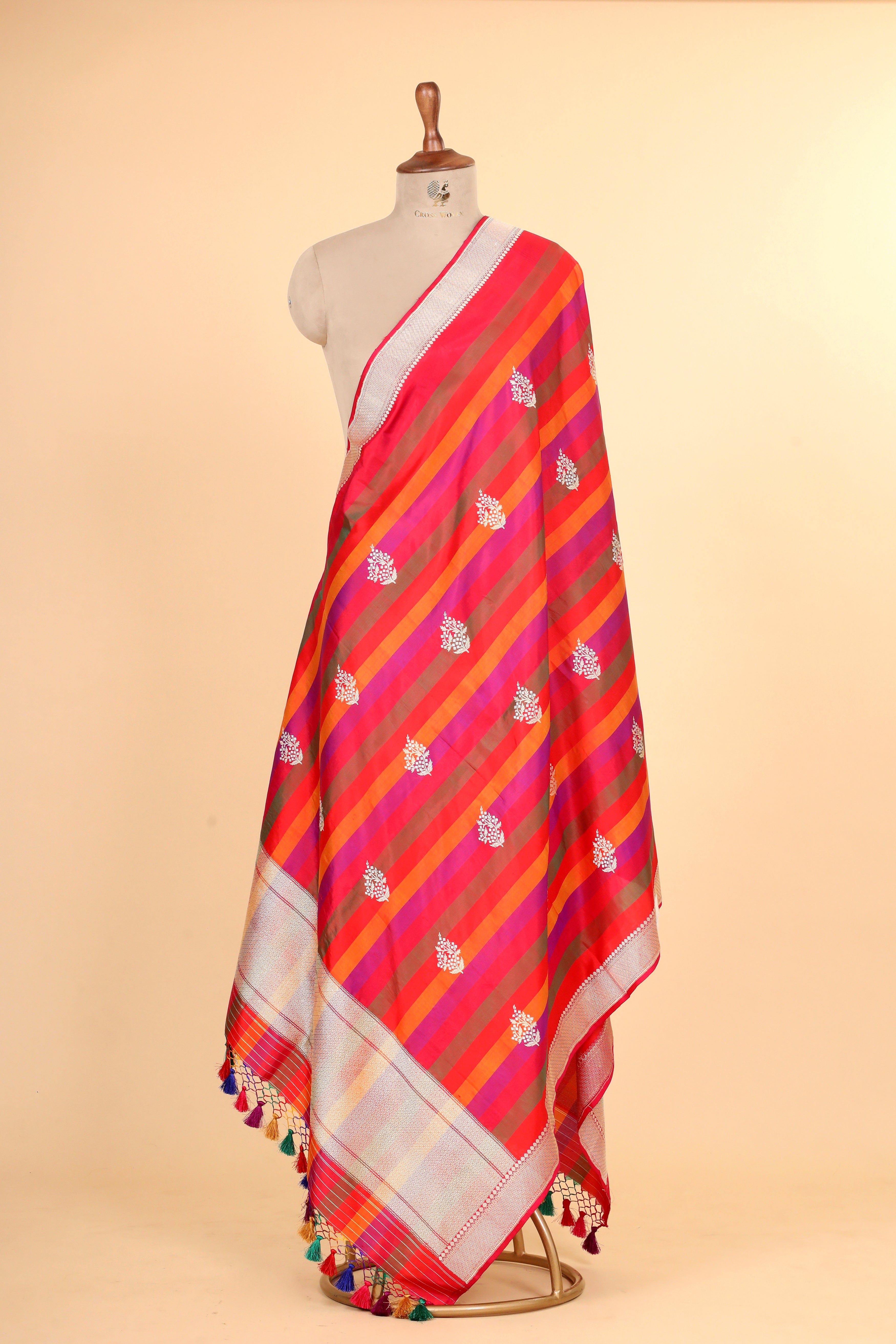 Rangkaat Pure Katan Silk Banarasi Handloom Dupatta