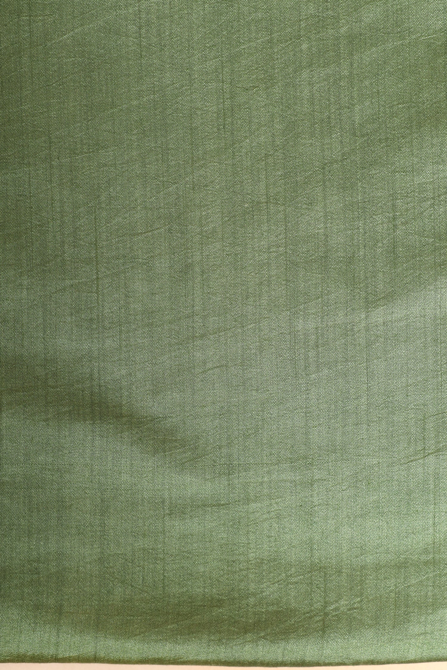 Sage Green Chiniya Silk Suit Set With Printed Chiniya Dupatta