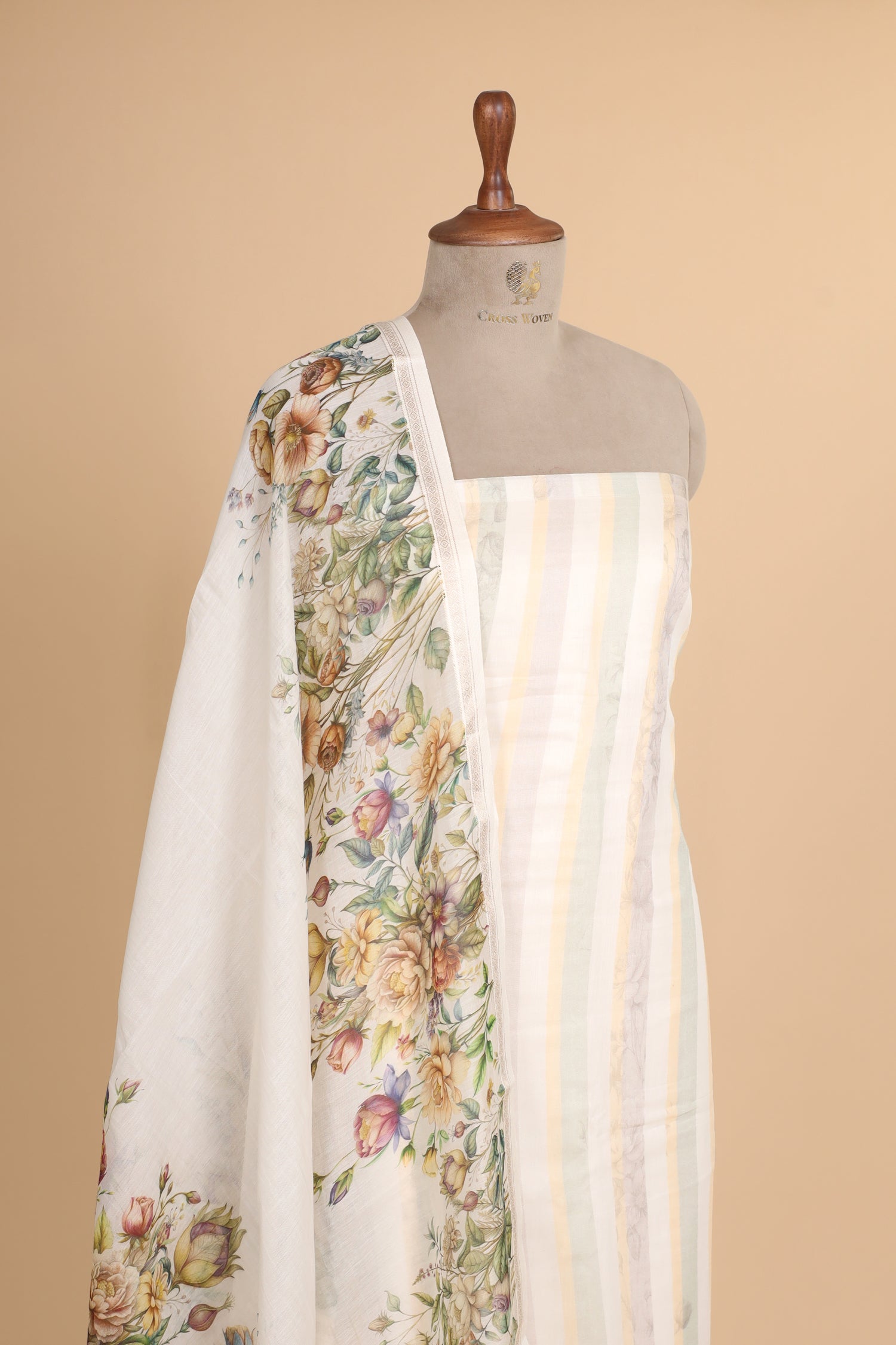 Soft Ivory Pure Mul Cotton Suit Set