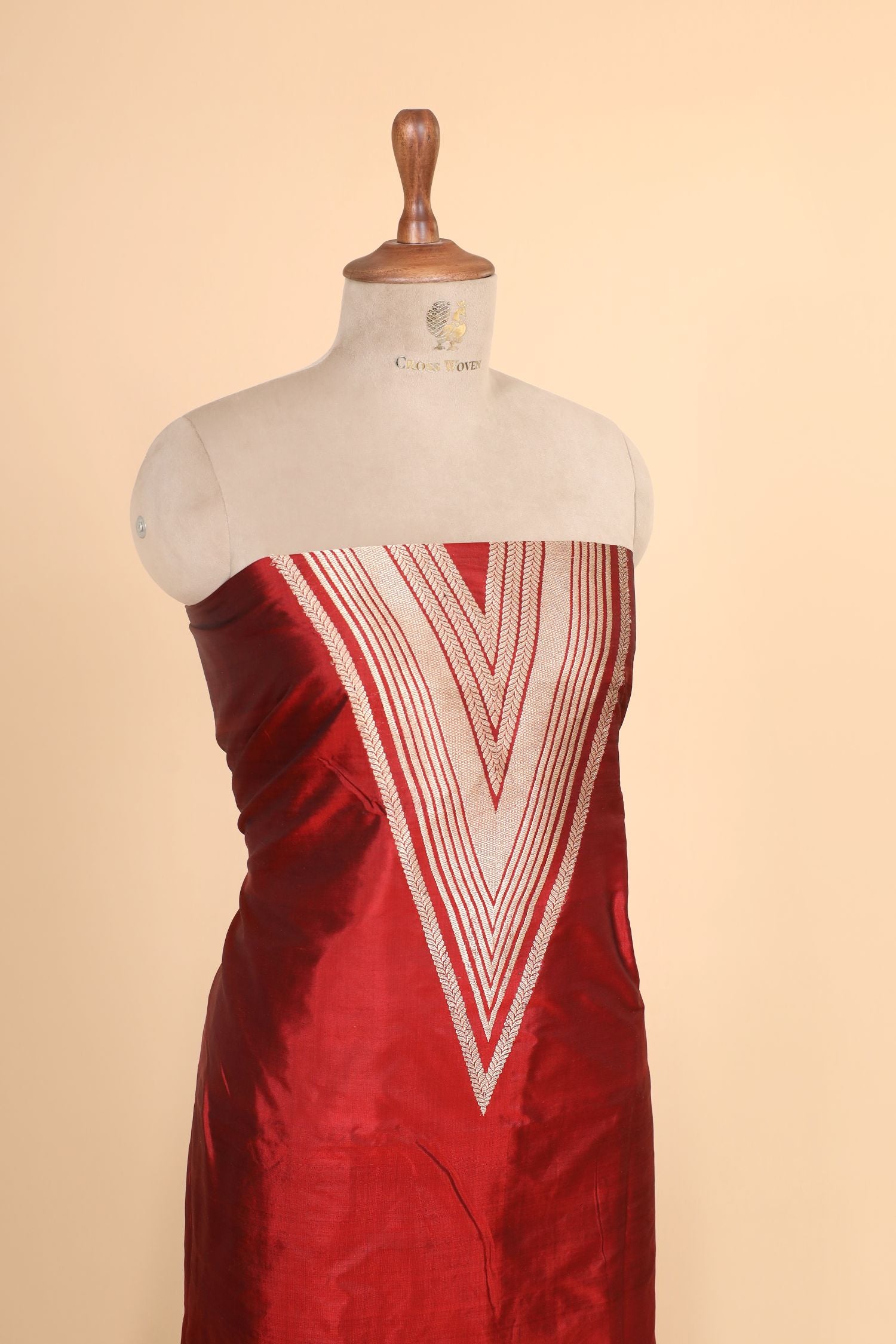 Wine Red Katan Silk Co-ord Set