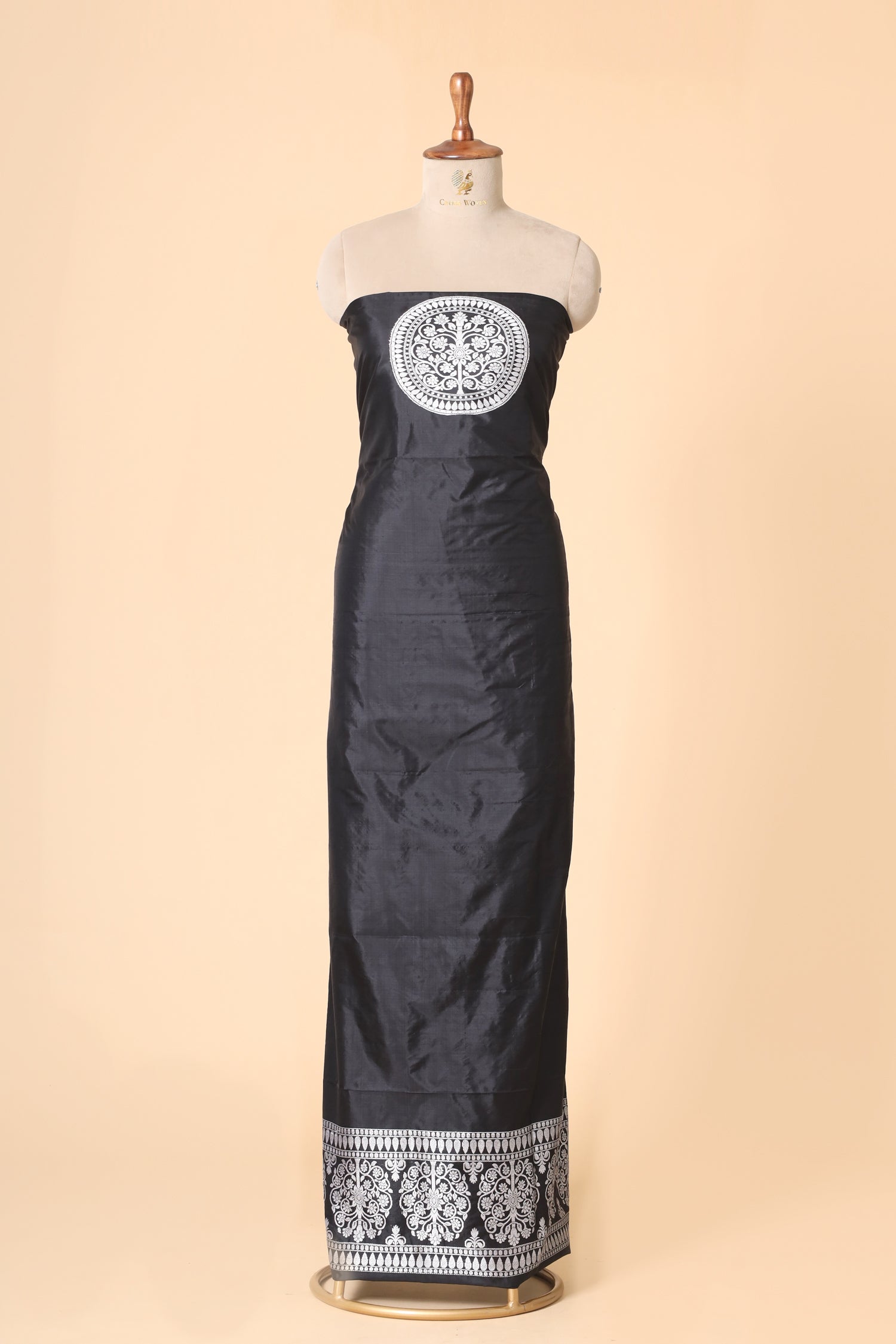 Jet Black Katan Silk Co-ord Set