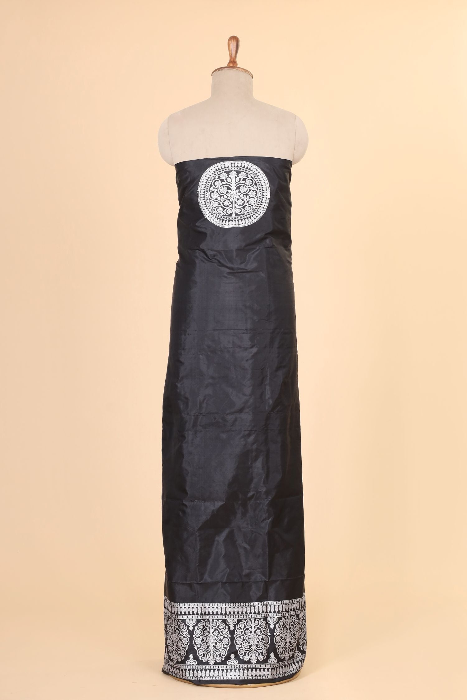 Jet Black Katan Silk Co-ord Set
