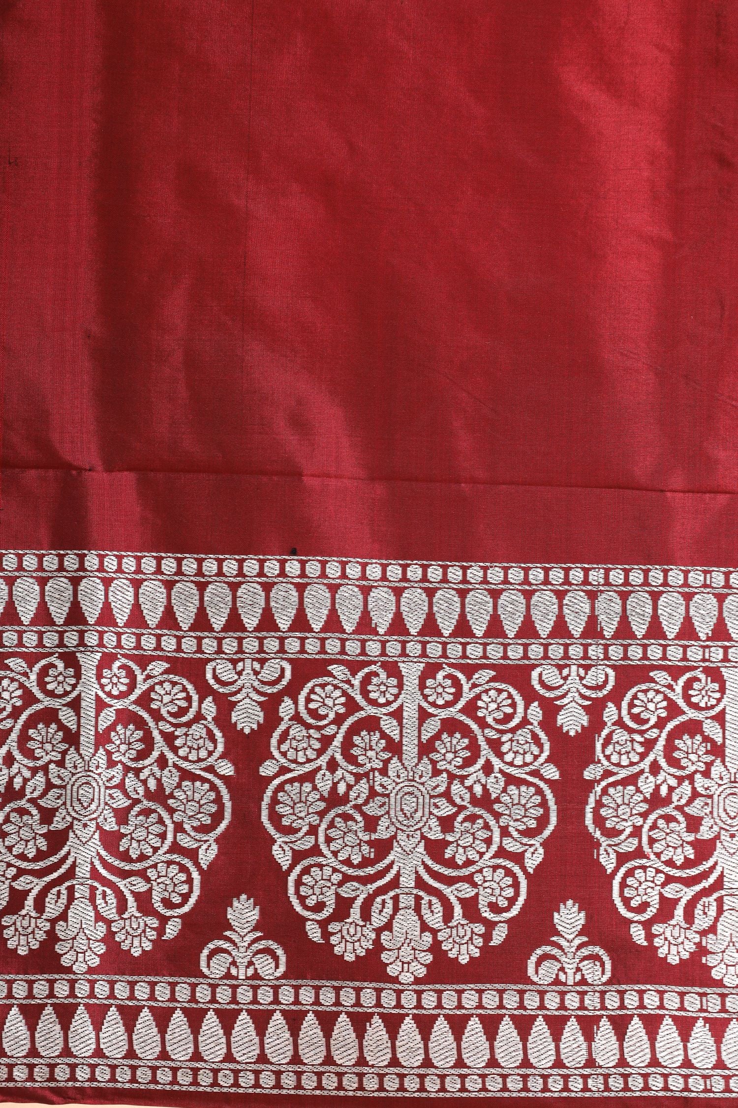 Deep Maroon Katan Silk Co-ord Set
