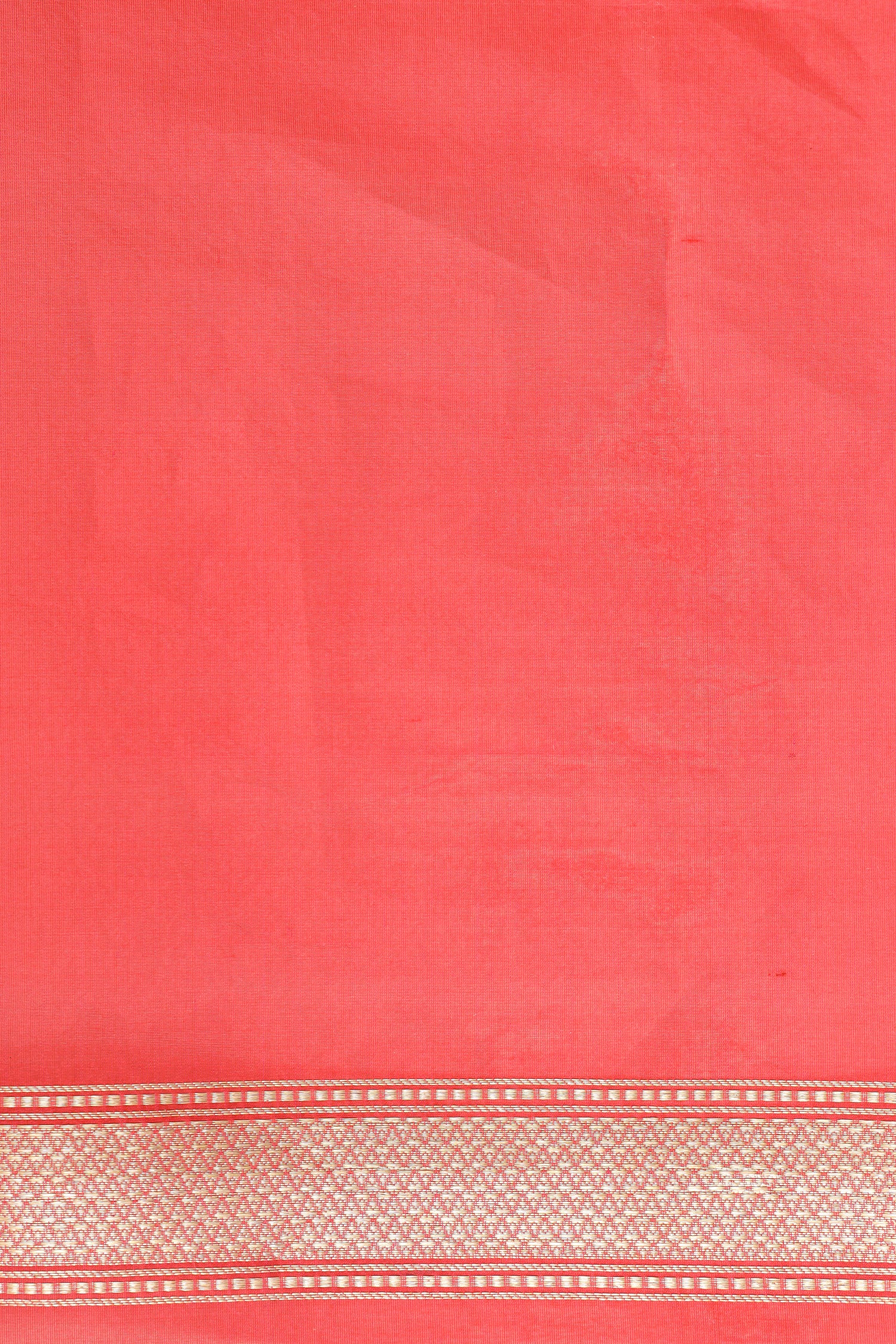 Orange Organza Silk Saree With Contrast Border