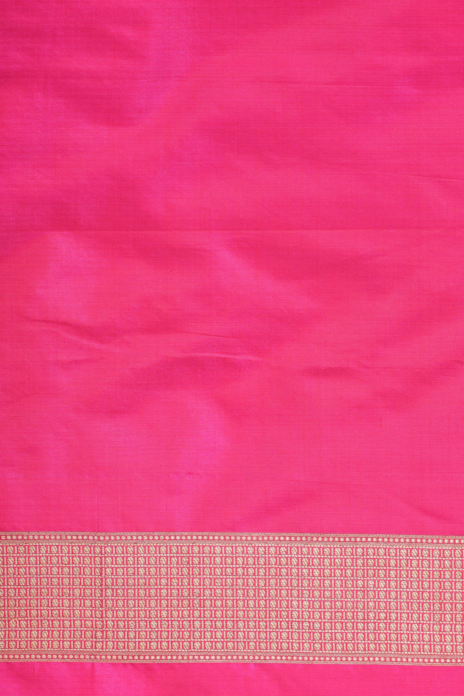 Rani Pink Handwoven Pure Banarasi Katan Silk Saree