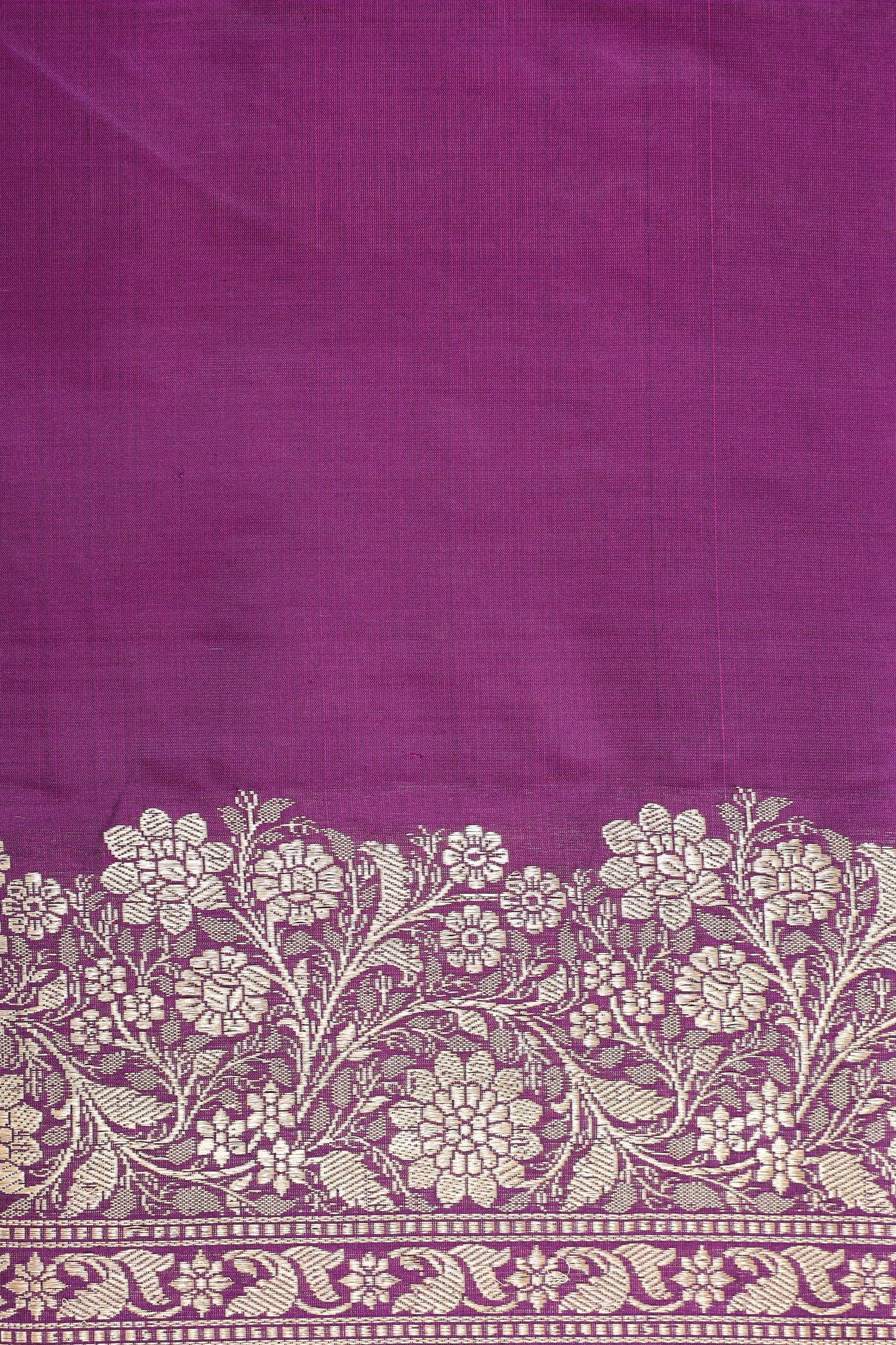 Royal Purple Handwoven Pure Banarasi Katan Silk Saree