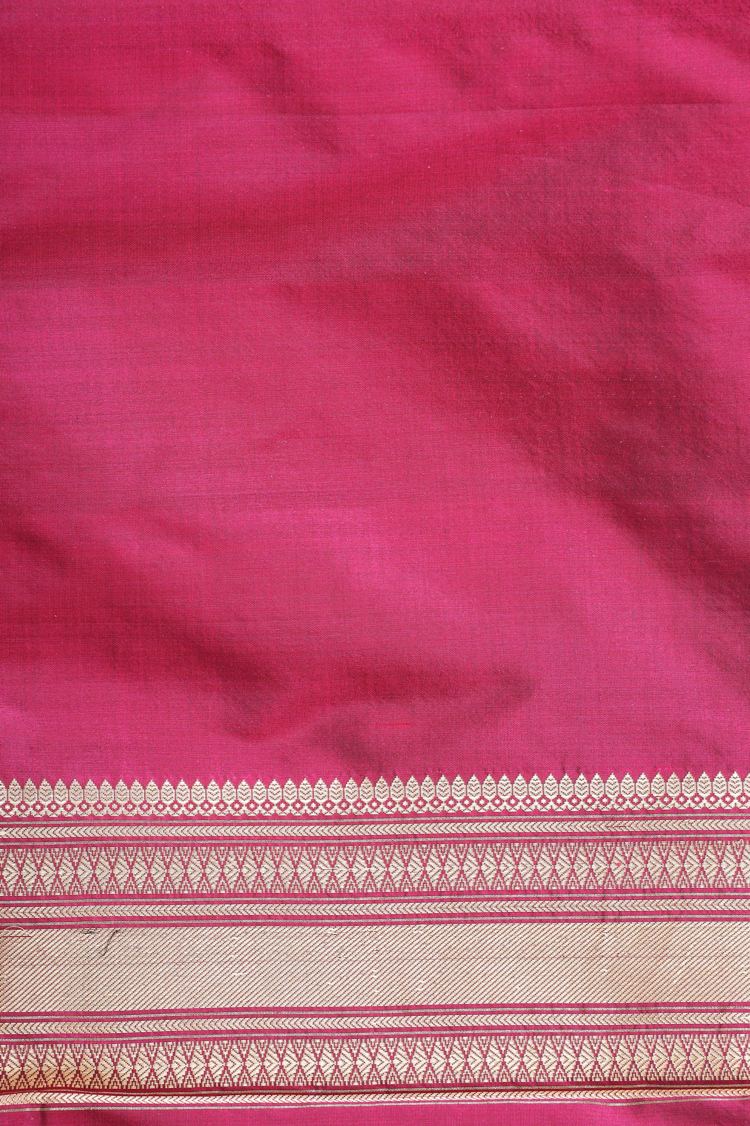Wine Magenta Handwoven Pure Banarasi Katan Silk Saree