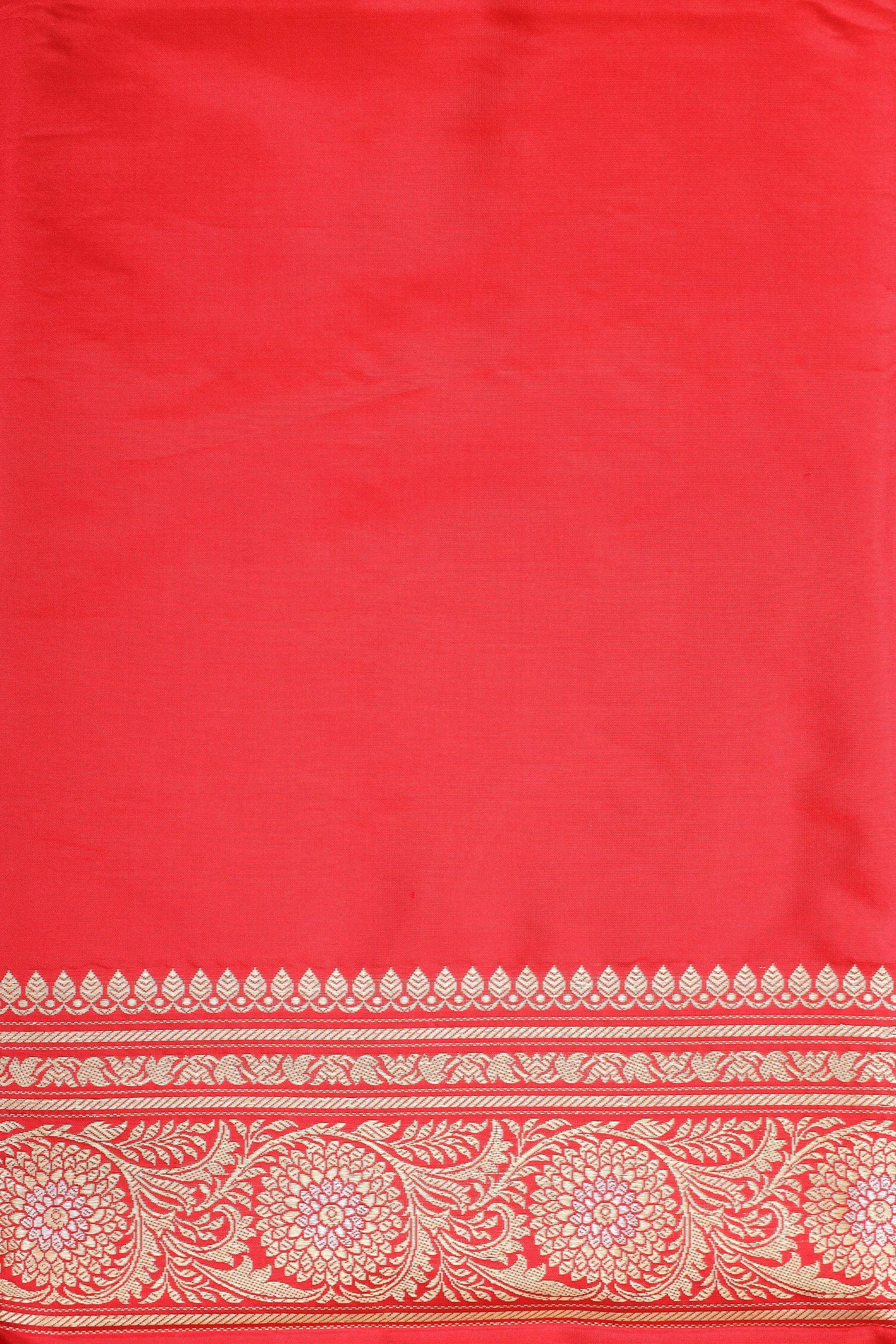 Red Handwoven Pure Banarasi Katan Silk Saree