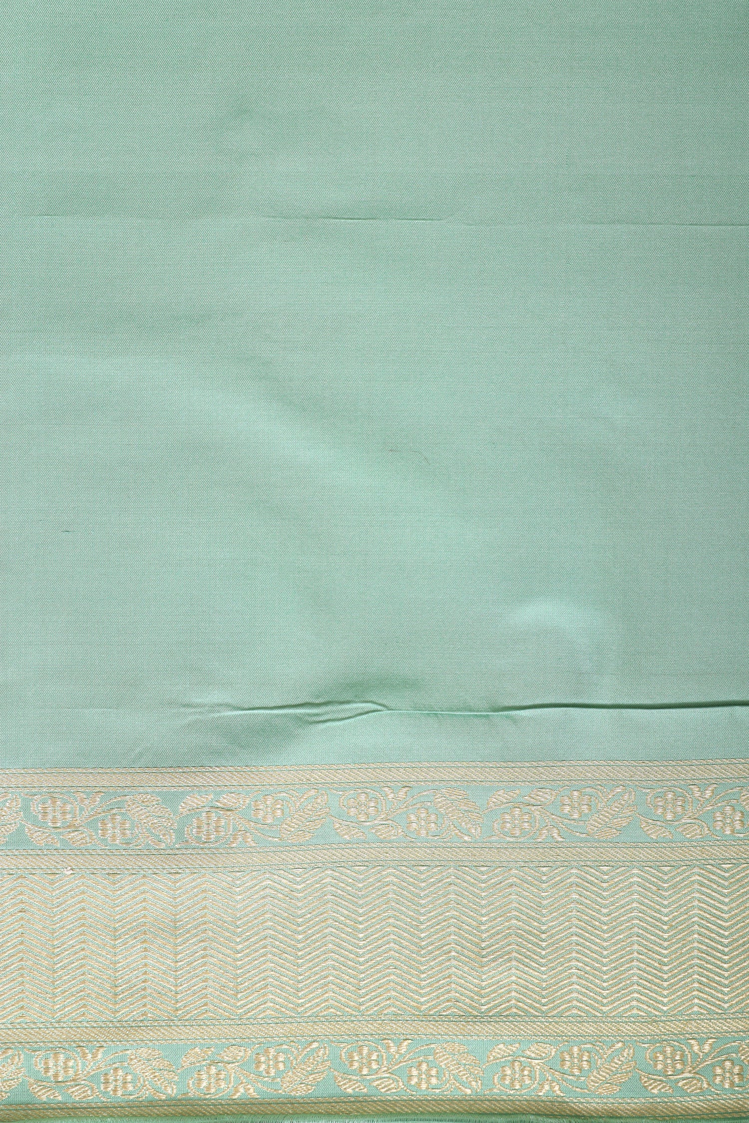 Mint Green Handwoven Pure Banarasi Katan Silk Saree
