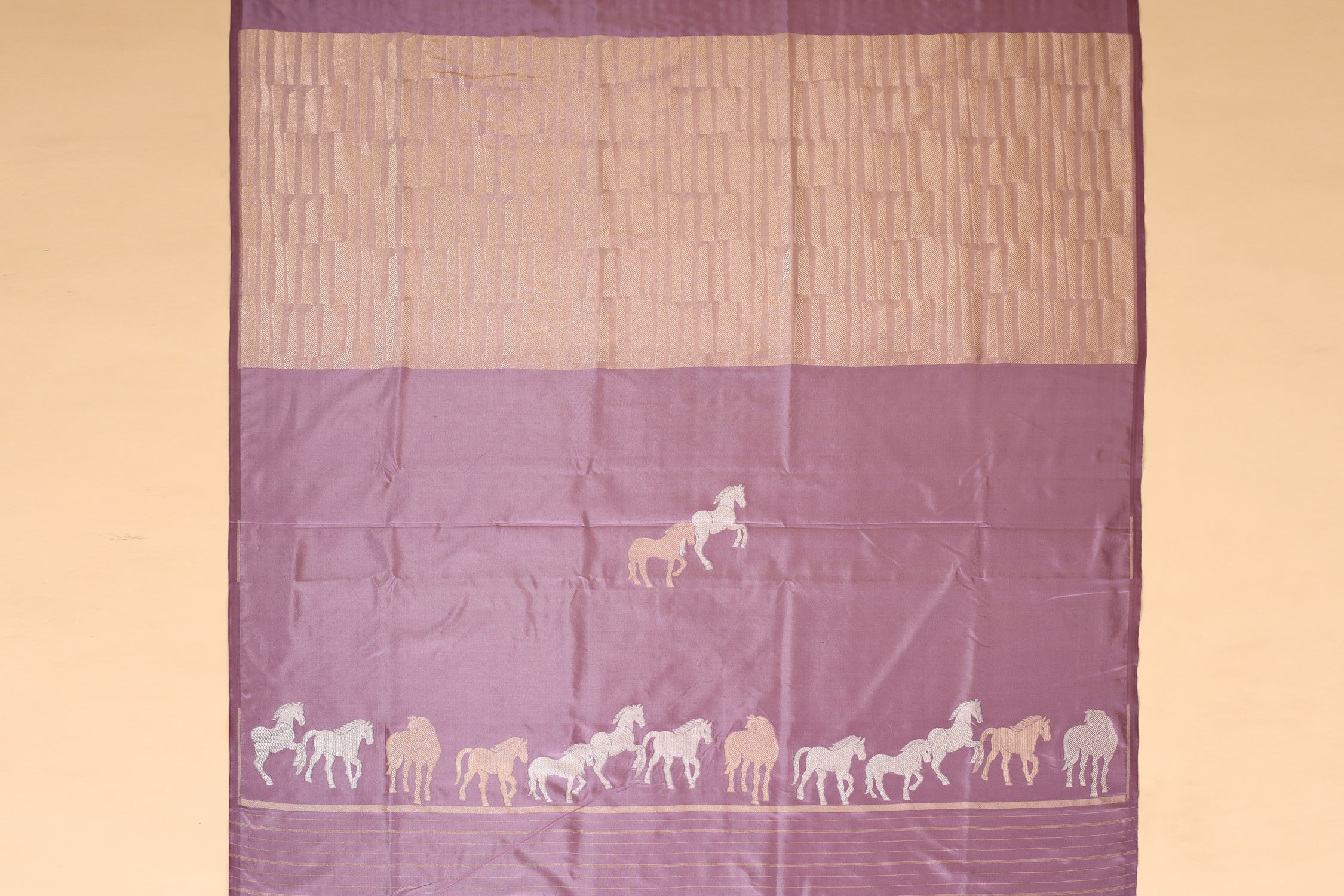 Lavender Handwoven Pure Banarasi Katan Silk Saree