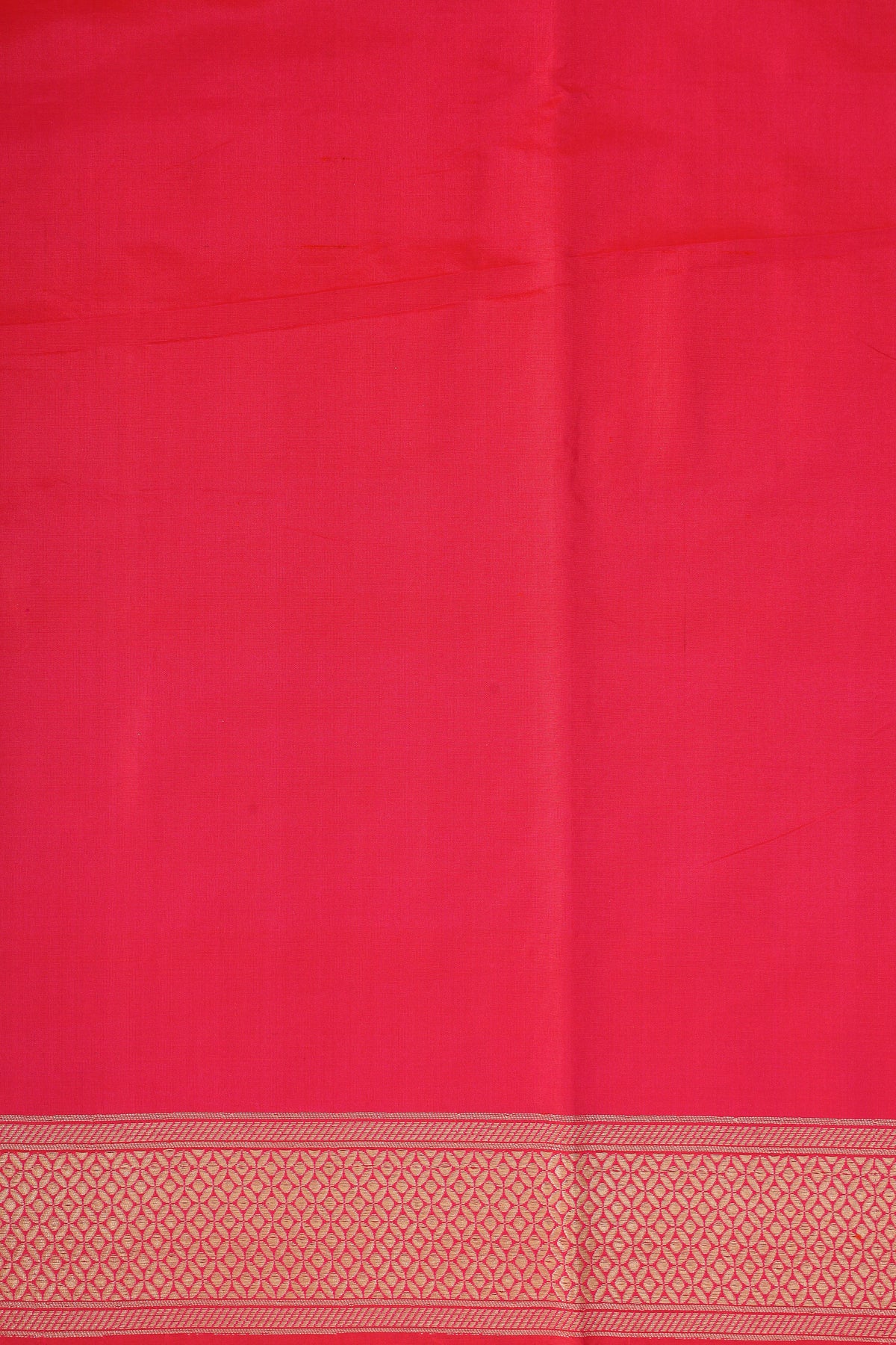 Bright Pink Pure Banarasi Katan Silk Saree Allover Floral Booti