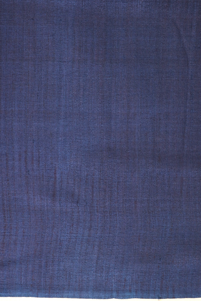 Turquoise Blue Pure Tussar Silk Saree with Ornate Printed Pallu
