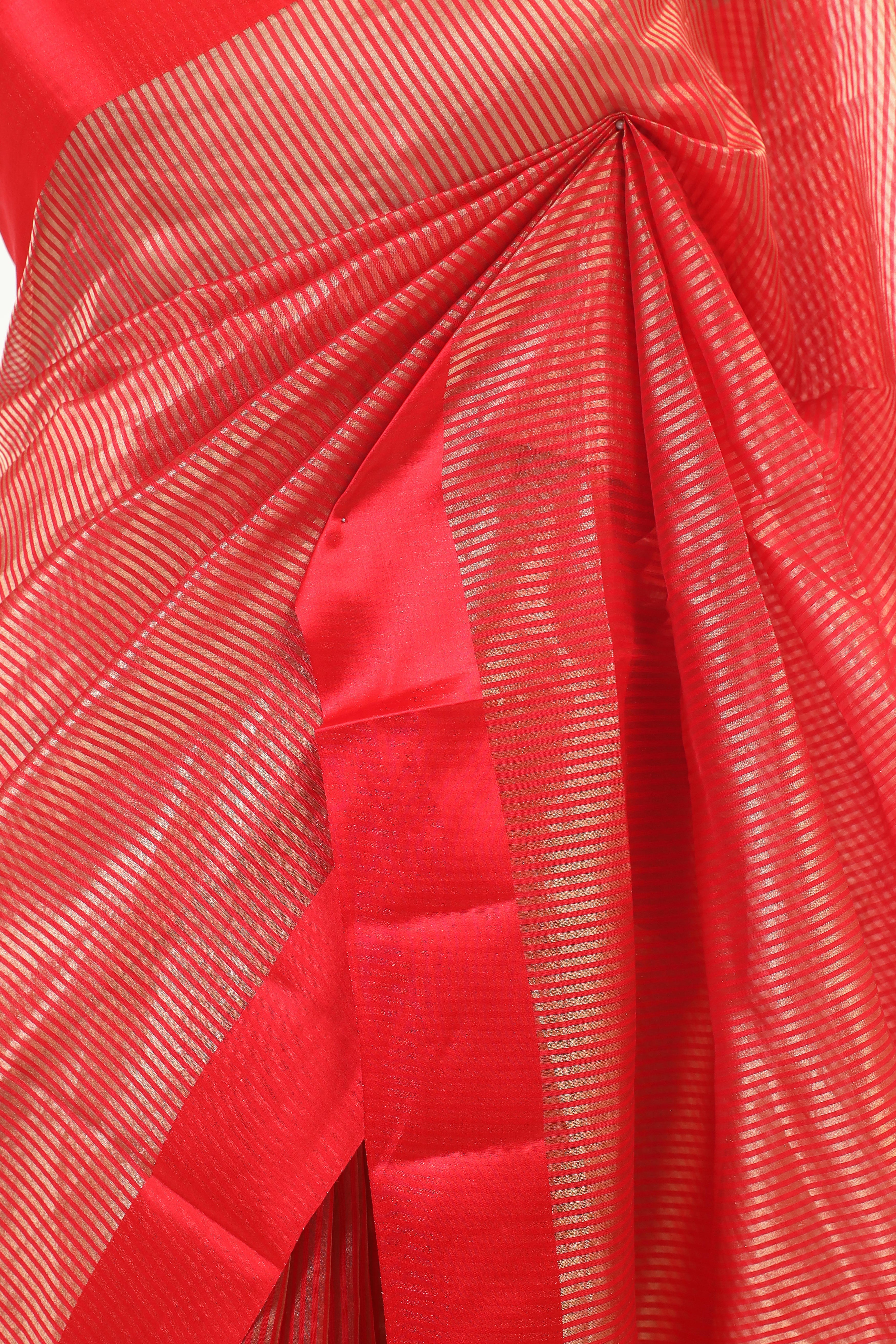 Red Handwoven Pure Banarasi Silk Saree