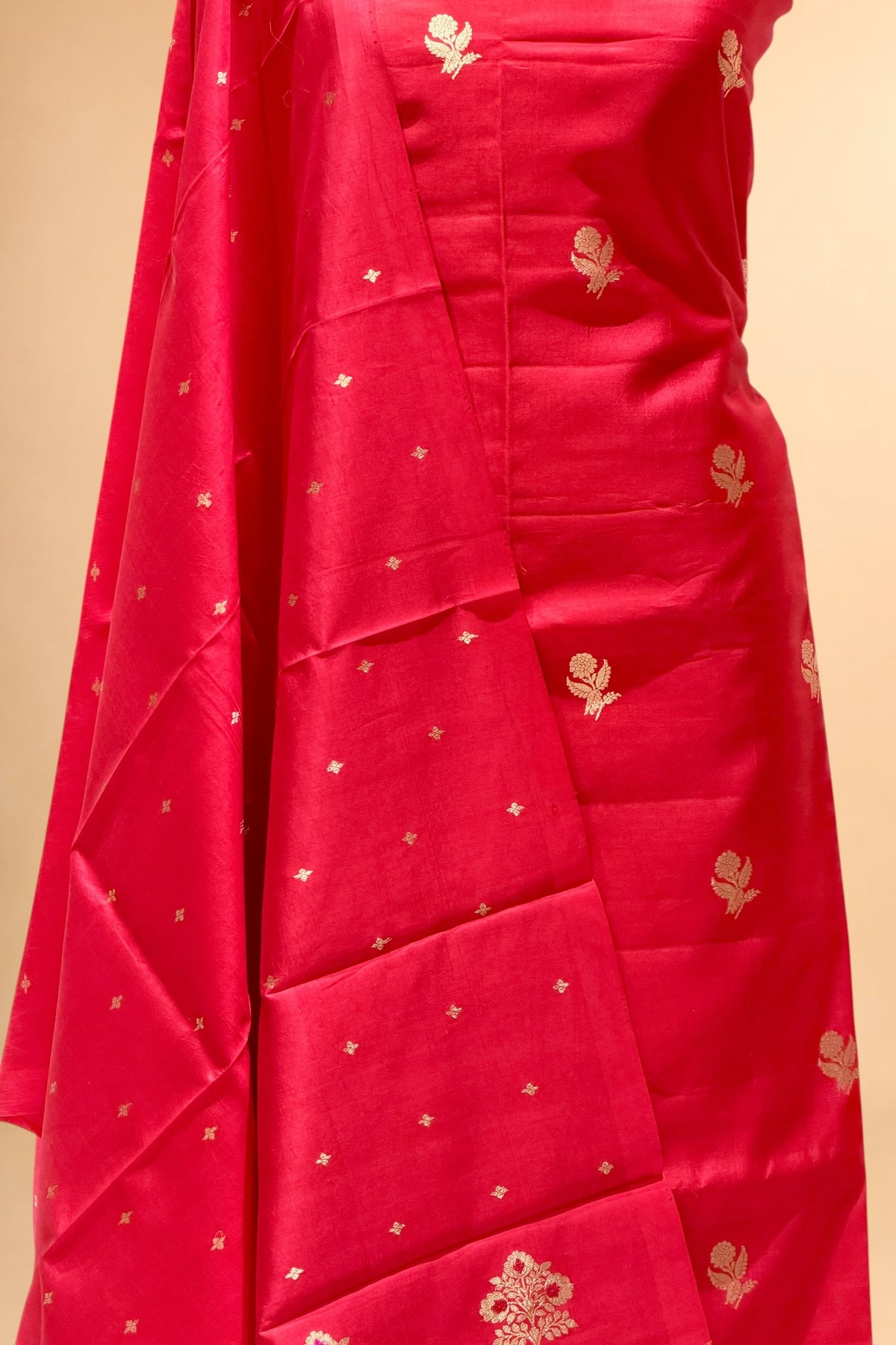 Red Pure Soft Silk Suit Set